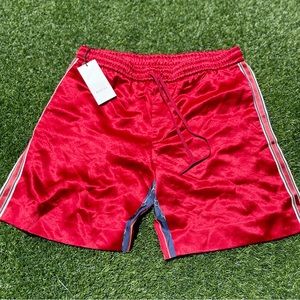 NWT! Gucci Men's Red Silk Short Size XL
